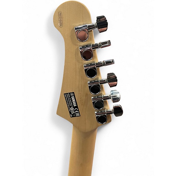 Used Yamaha pac212vfm Trans Black Solid Body Electric Guitar