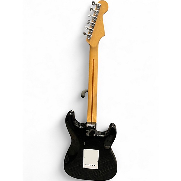 Used 2002 Fender Standard Stratocaster Left Handed Black Electric Guitar