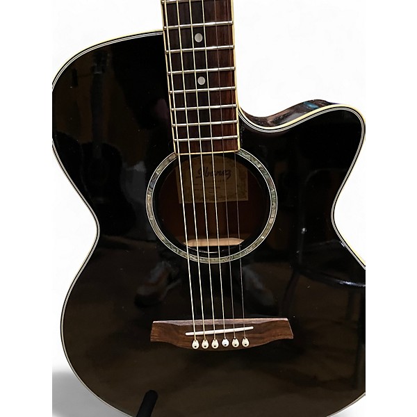Used Ibanez AEG10E Black Acoustic Electric Guitar