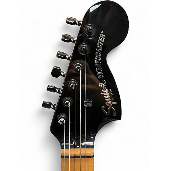 Used Squier Contemporary Active Stratocaster HH Black Solid Body Electric Guitar