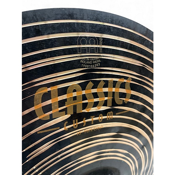 Used MEINL 18in CLASSICS CUSTOM DARK CRASH Cymbal