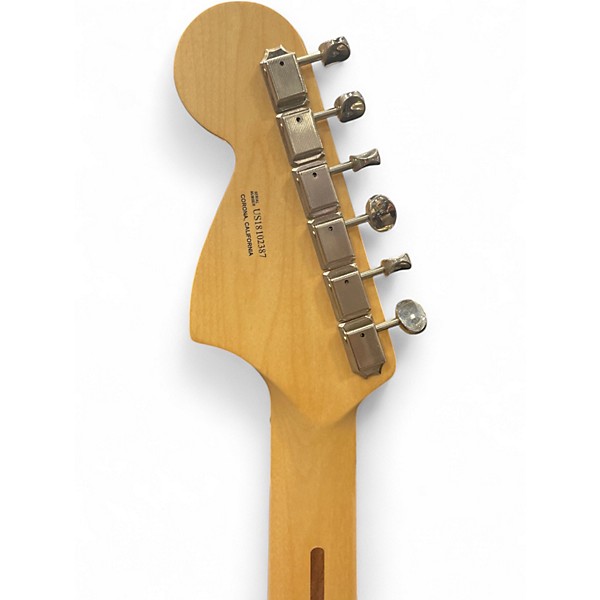 Used Fender American Performer Mustang Satin Sonic Blue Solid Body Electric Guitar