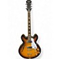 Used Epiphone Casino Vintage Sunburst Hollow Body Electric Guitar thumbnail