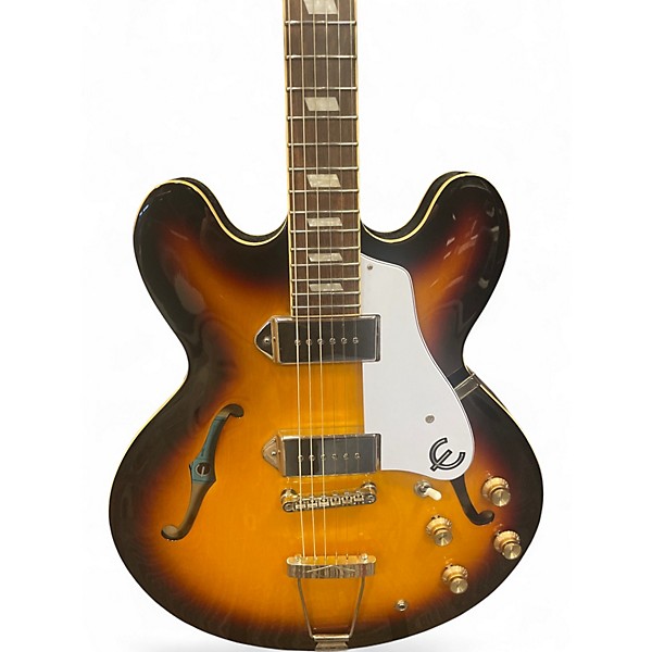 Used Epiphone Casino Vintage Sunburst Hollow Body Electric Guitar