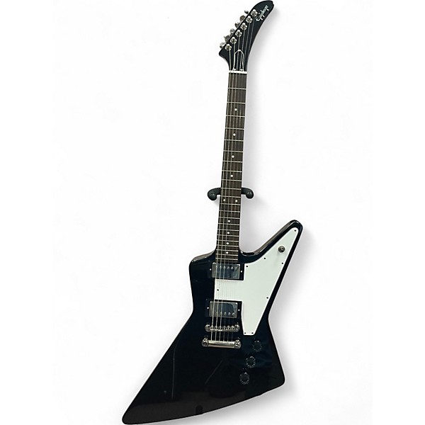 Used Epiphone Explorer Black Solid Body Electric Guitar