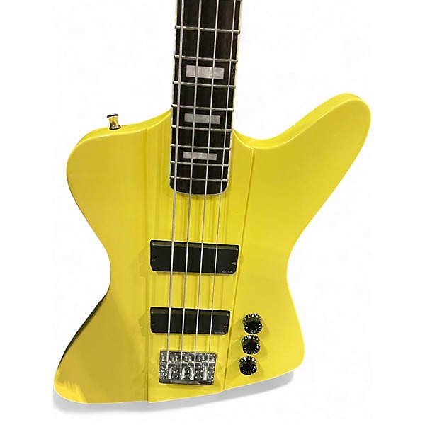 Used Gamma Custom Bass Guitars Epsilon Yellow Electric Bass Guitar