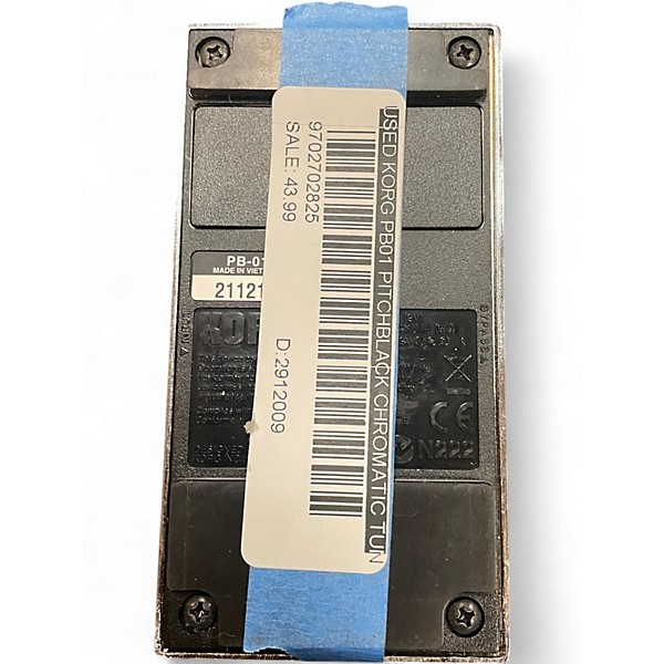 Used KORG PB01 Pitchblack Chromatic Tuner Pedal