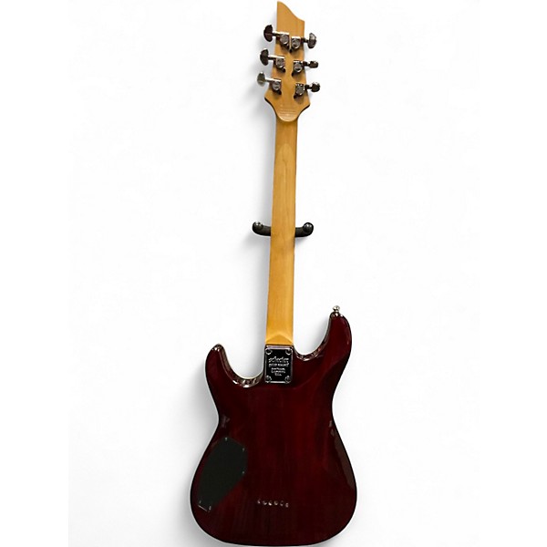 Used Schecter Guitar Research Omen Extreme 6 Trans Red Solid Body Electric Guitar