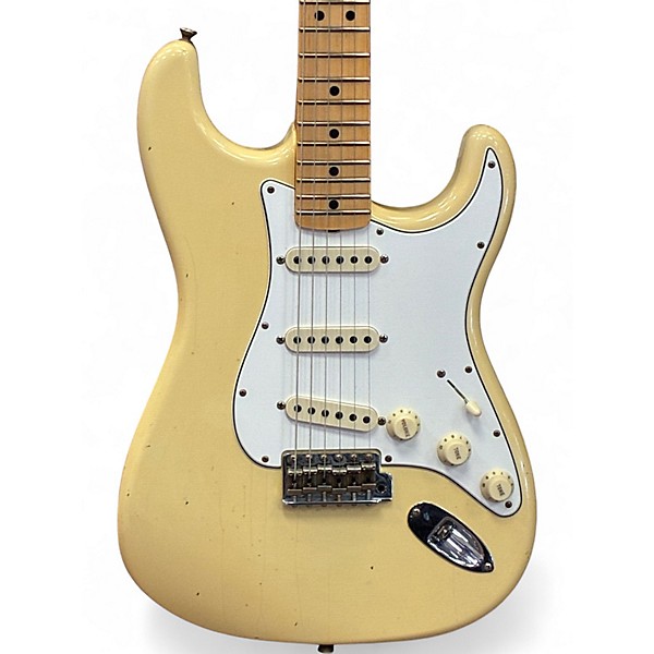 Used 2023 Fender Custom Shop Limited Edition 1968 Stratocaster Journeyman Aged Vintage White Solid Body Electric Guitar