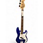 Used Squier Affinity Precision Bass Electron Blue Metallic Electric Bass Guitar