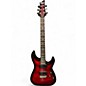 Used Schecter Guitar Research Demon 6 Crimson Red Burst Solid Body Electric Guitar thumbnail