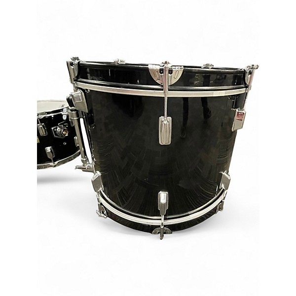 Used Sunlite 4 Piece 4 PIECE DRUM SET Black Drum Kit