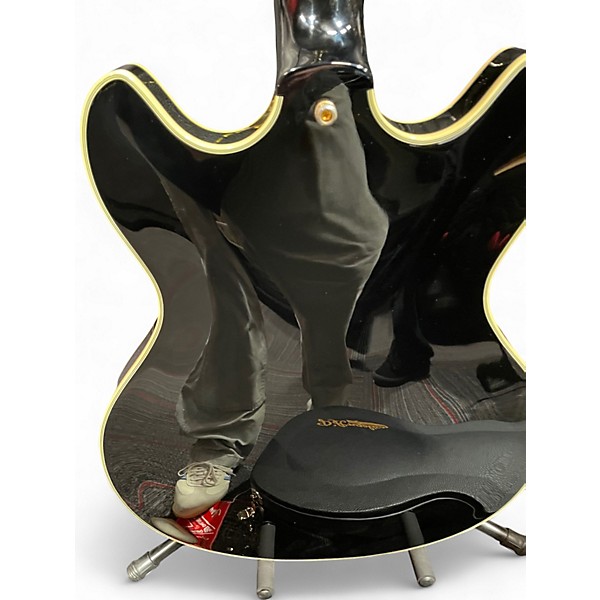 Used D'Angelico EX-DC/SP Black Hollow Body Electric Guitar