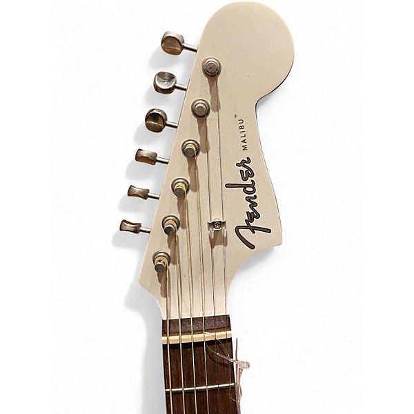 Used Fender MALIBU PLAYER WHITE Acoustic Electric Guitar