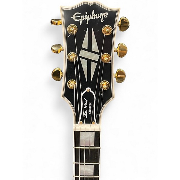 Used Epiphone Les Paul Custom SG white Solid Body Electric Guitar