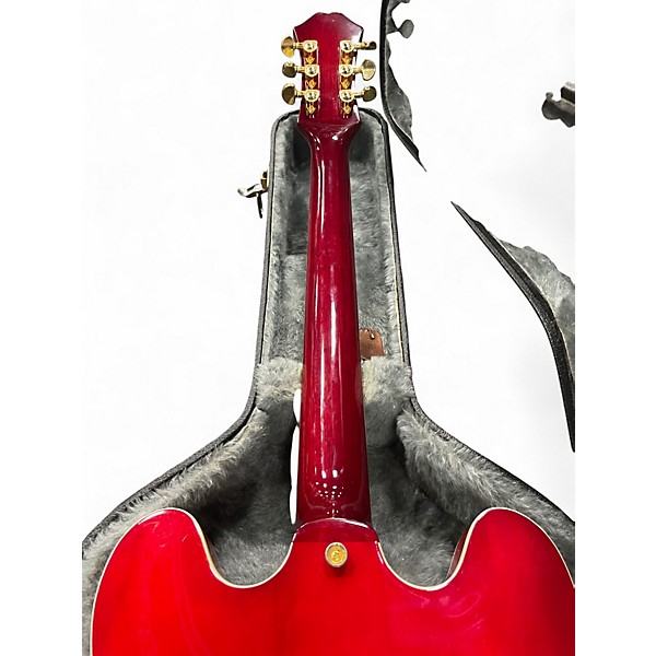 Used Epiphone JA Riviera Deluxe Cherry Hollow Body Electric Guitar