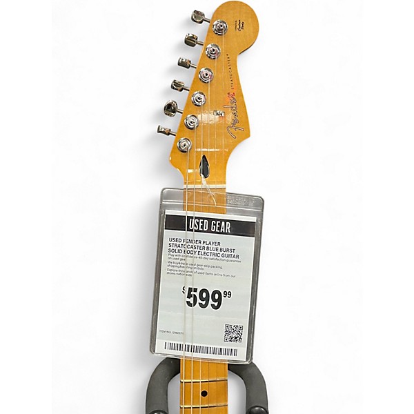 Used Fender Player Stratocaster Blue Burst Solid Body Electric Guitar