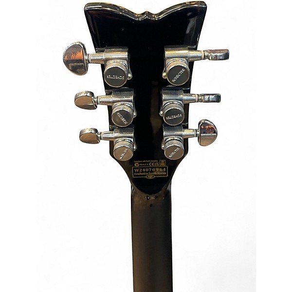 Used Schecter Guitar Research Solo-II Custom Natural Top Black Back Solid Body Electric Guitar