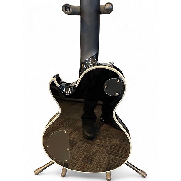 Used Schecter Guitar Research Solo-II Custom Natural Top Black Back Solid Body Electric Guitar