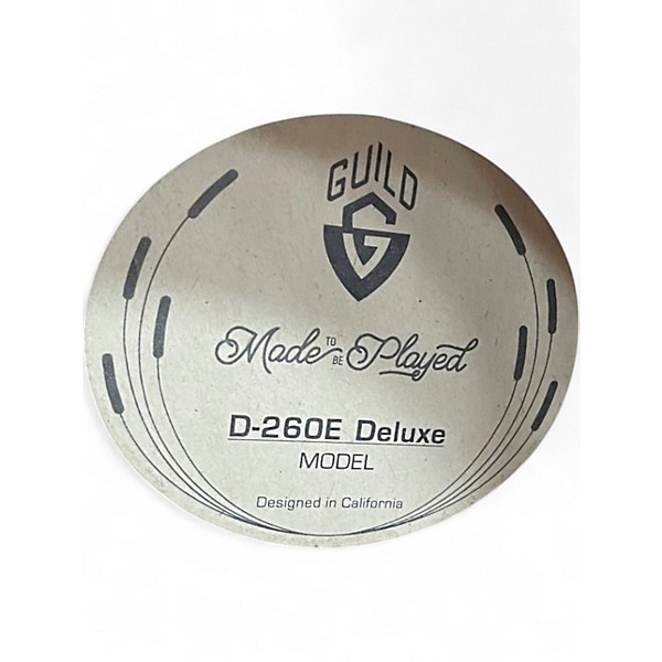 Used Guild D602E DELUXE Natural Acoustic Electric Guitar