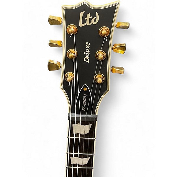 Used ESP LTD EC1000T FM VINTAGE GOLD Solid Body Electric Guitar
