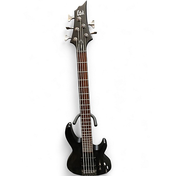 Used ESP LTD B205SM 5 String SATIN BLACK Electric Bass Guitar
