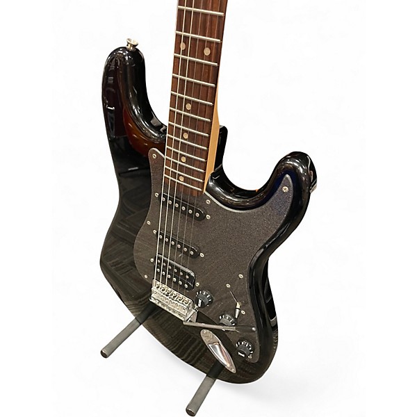 Used Squier Affinity Stratocaster Metallic Black Solid Body Electric Guitar