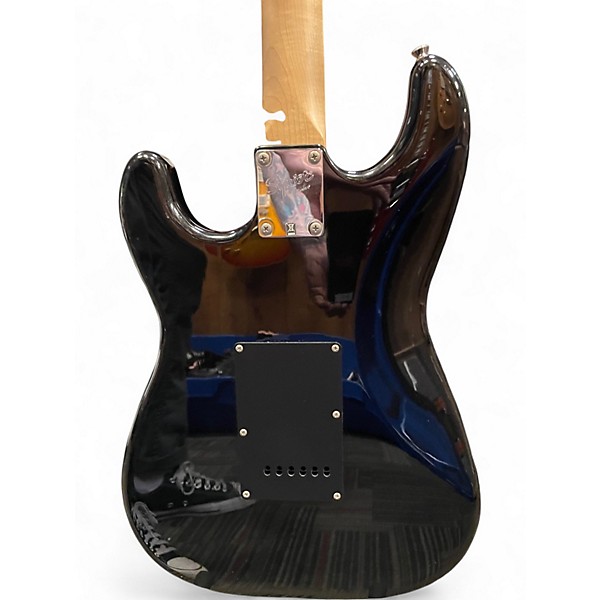 Used Squier Affinity Stratocaster Metallic Black Solid Body Electric Guitar