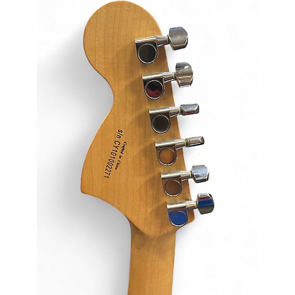 Used Squier Affinity Stratocaster Metallic Black Solid Body Electric Guitar