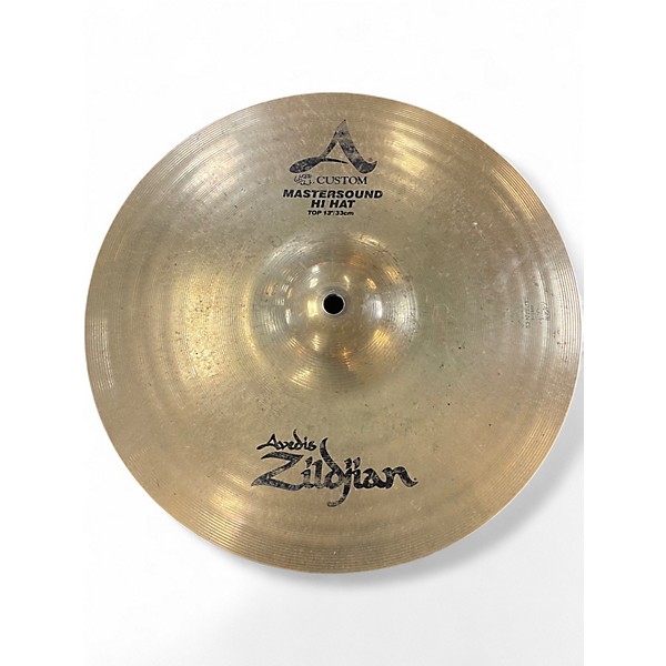 Used Zildjian 13in A Custom Mastersound Hi Hat Pair Cymbal