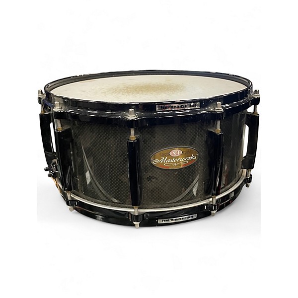 Used Pearl 6.5X14 Masterworks Custom Snare CARBON PLY Drum