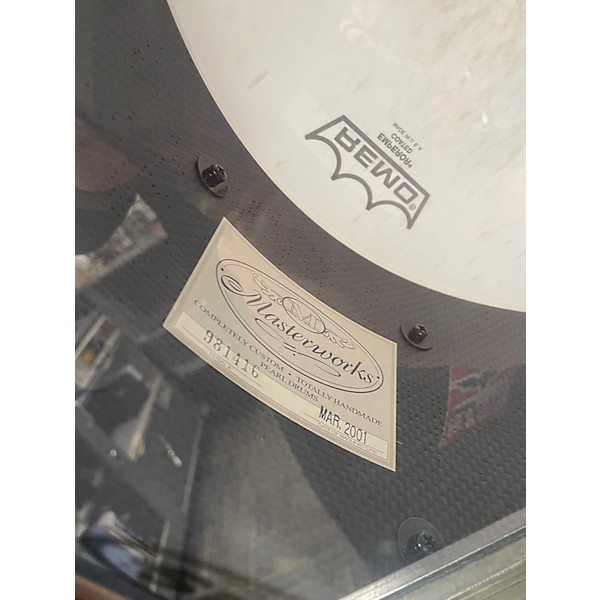 Used Pearl 6.5X14 Masterworks Custom Snare CARBON PLY Drum