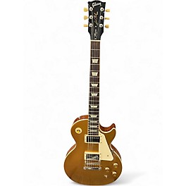 Used Gibson Les Paul Standard Gold Top Solid Body Electric Guitar