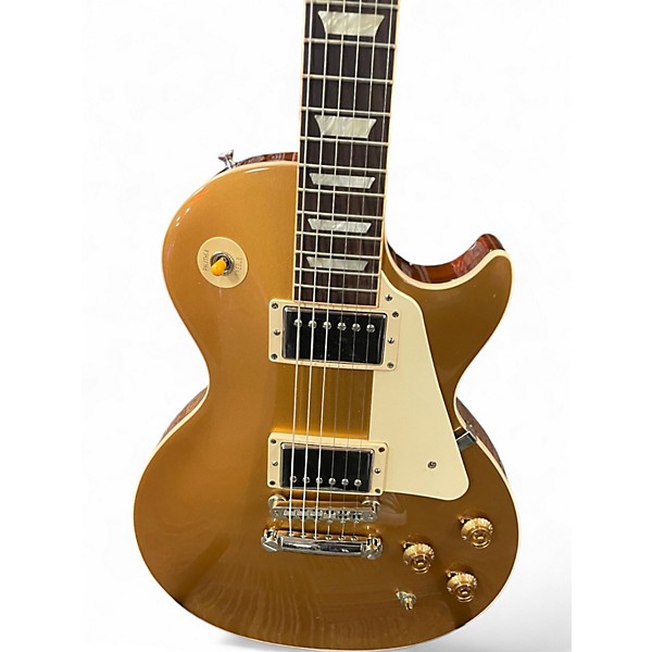 Used Gibson Les Paul Standard Gold Top Solid Body Electric Guitar