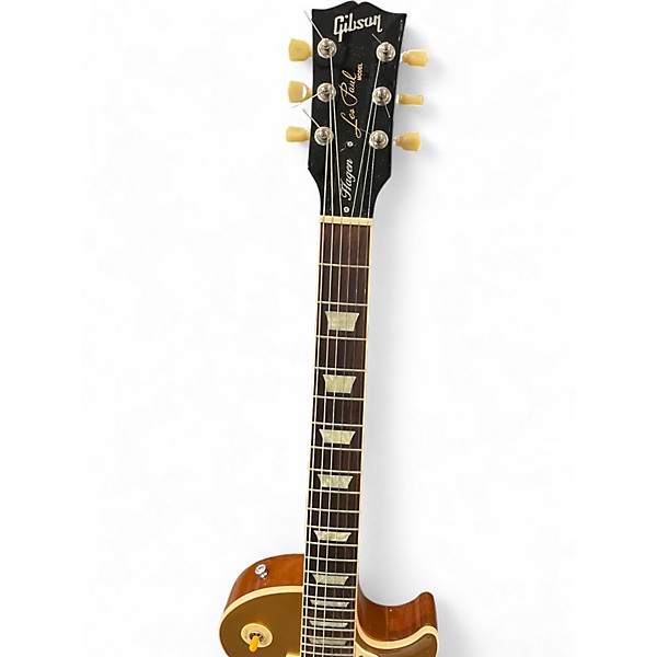Used Gibson Les Paul Standard Gold Top Solid Body Electric Guitar