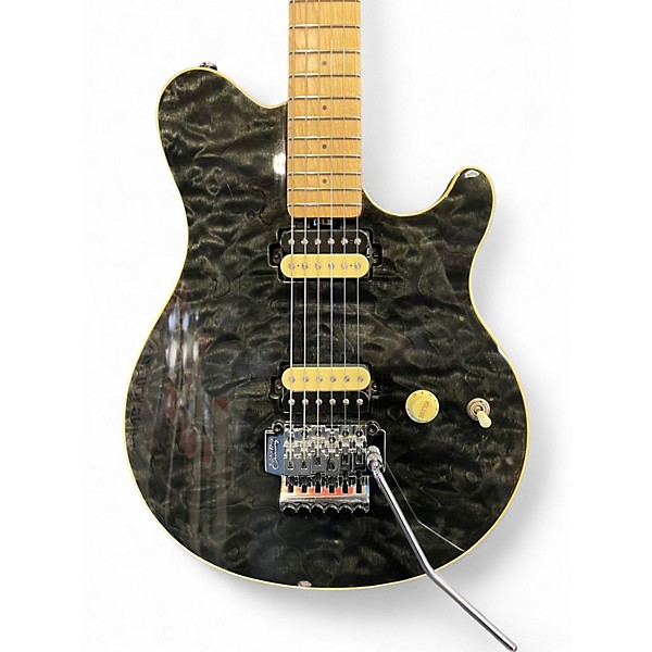 Used Sterling by Music Man AX40 Trans Gray Solid Body Electric Guitar