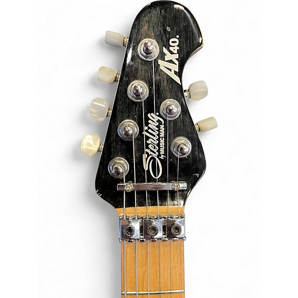 Used Sterling by Music Man AX40 Trans Gray Solid Body Electric Guitar