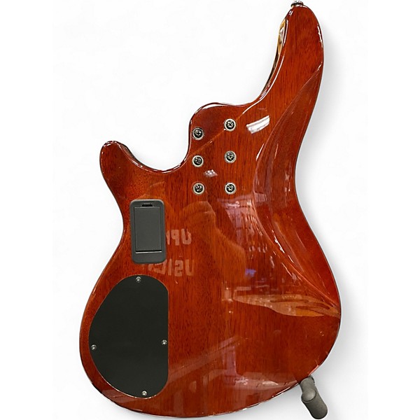 Used Schecter Guitar Research Omen Extreme 4 String Sunburst Electric Bass Guitar