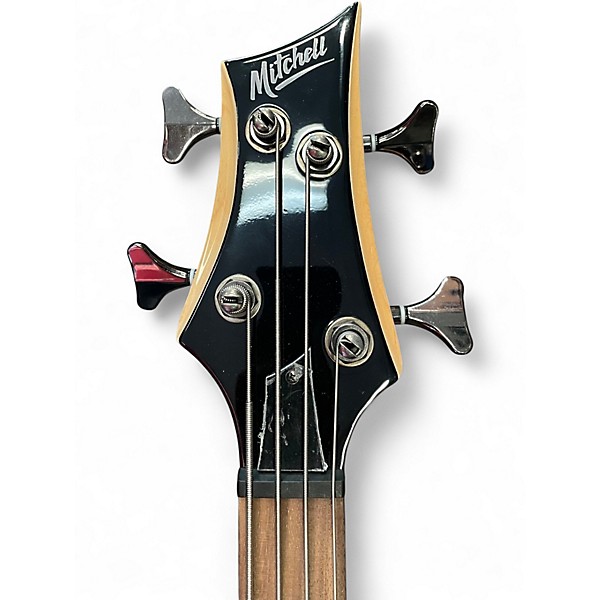 Used Mitchell MB200 Blood Red Electric Bass Guitar