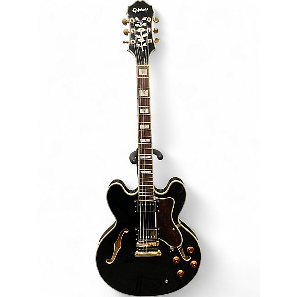 Used Epiphone Sheraton II Ebony Hollow Body Electric Guitar