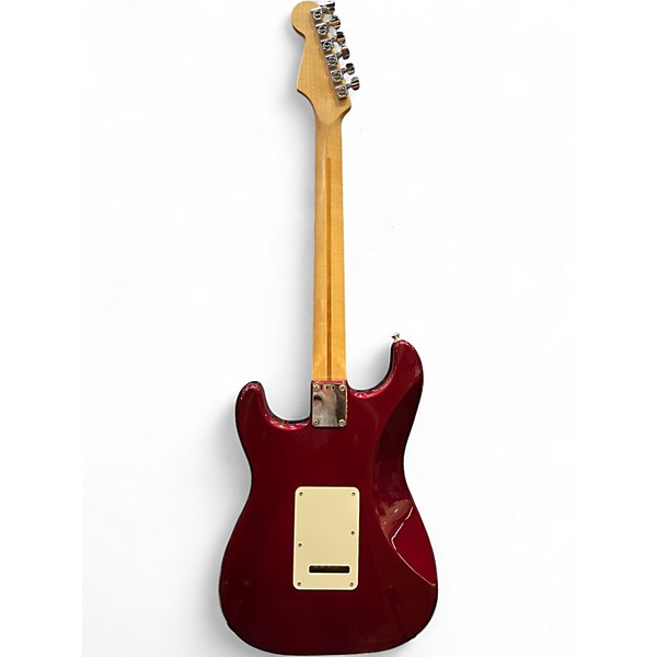 Used 2002 Fender Standard Stratocaster HSS Midnight Wine Solid Body Electric Guitar