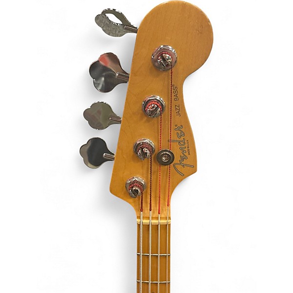 Vintage 1997 Fender American Standard Jazz Bass Black Electric Bass Guitar