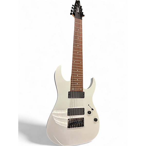 Used Ibanez RG8 8 String White Solid Body Electric Guitar