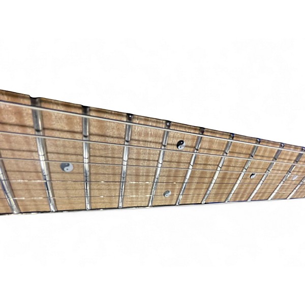 Used Kiesel Jason Becker Yin Yang Signature Black and White Solid Body Electric Guitar