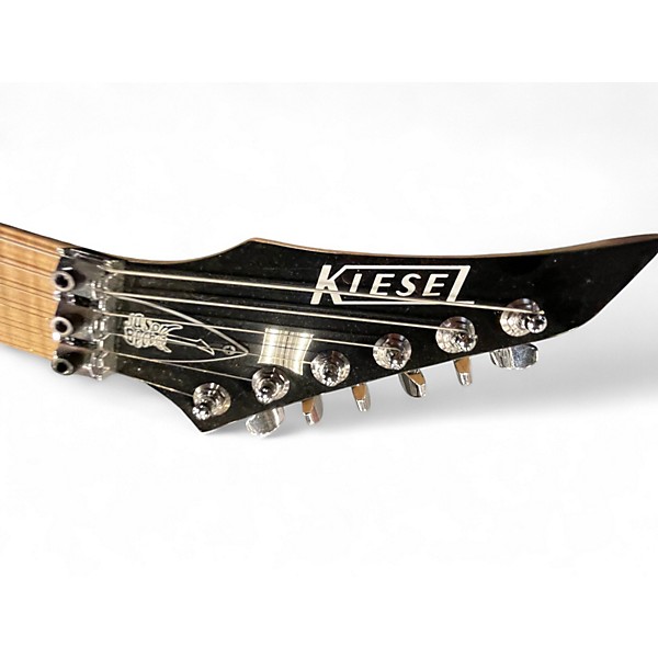 Used Kiesel Jason Becker Yin Yang Signature Black and White Solid Body Electric Guitar