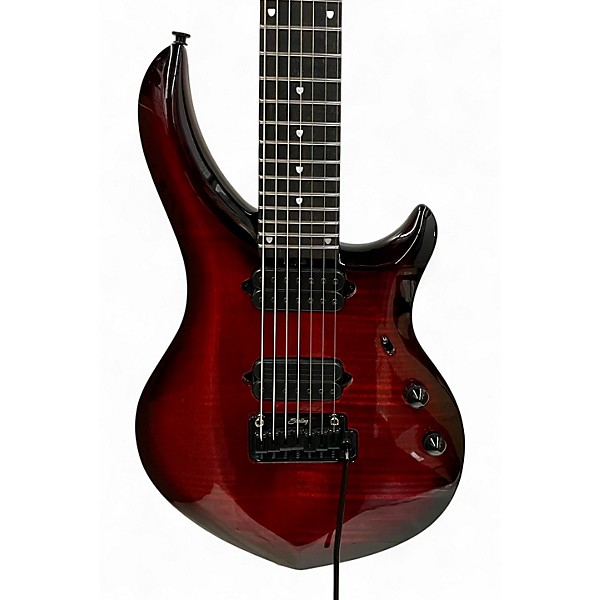Used Sterling by Music Man John Petrucci MAJ270XFM CRIMSON RED BURST Solid Body Electric Guitar