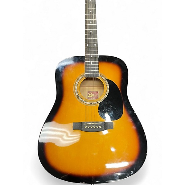 Used Rogue RA-090 Dreadnought 3 Color Sunburst Acoustic Guitar