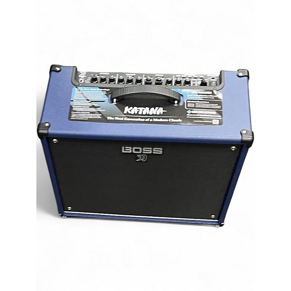 Used BOSS Katana KTN100 100W 1X12 Limited Edition Blue Guitar Combo Amp