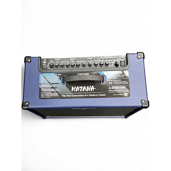 Used BOSS Katana KTN100 100W 1X12 Limited Edition Blue Guitar Combo Amp