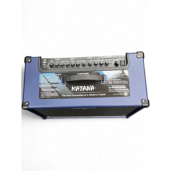 Used BOSS Katana KTN100 100W 1X12 Limited Edition Blue Guitar Combo Amp